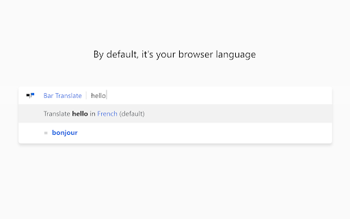 Bar Translate from Chrome web store to be run with OffiDocs Chromium online Bar Translate from Chrome web store to be run with OffiDocs Chromium online