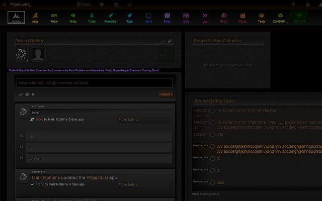 Graphite Skin for Podio from Chrome web store to be run with OffiDocs Chromium online Graphite Skin for Podio from Chrome web store to be run with OffiDocs Chromium online