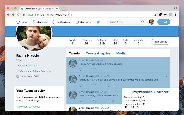 Impression Counter from Chrome web store to be run with OffiDocs Chromium online Impression Counter from Chrome web store to be run with OffiDocs Chromium online